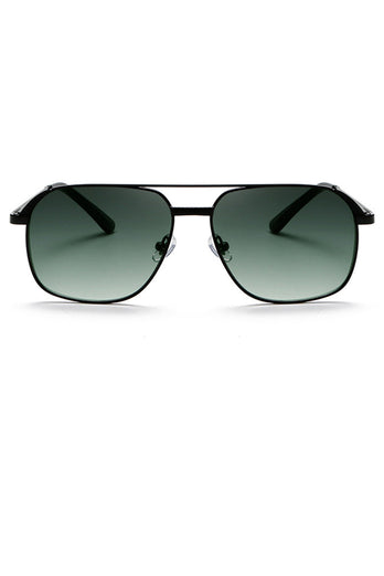 Men's Metal Square Double Bridge Sunglasses