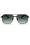 Men's Metal Square Double Bridge Sunglasses