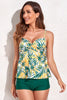 Load image into Gallery viewer, Two Piece Green Printed Swimsuit