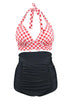 Load image into Gallery viewer, Two Piece High Waist Halter Swimsuits