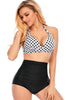 Load image into Gallery viewer, Two Piece High Waist Halter Swimsuits