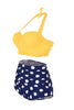 Load image into Gallery viewer, Two Piece High Waist Polka Dots Swimsuit