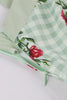 Load image into Gallery viewer, Green Plaid Swing 1950s Dress with Floral Printed