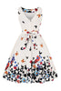 Load image into Gallery viewer, Butterfly Print Sleeveless Apricot 1950s Dress