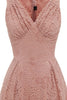Load image into Gallery viewer, Gark Green A-line Lace Dress with Sleeveless