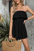 Load image into Gallery viewer, Black Strapless Short Jumpsuits
