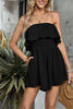 Load image into Gallery viewer, Black Strapless Short Jumpsuits