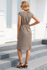Load image into Gallery viewer, Apricot V-neck Sleeveless Summer Dress