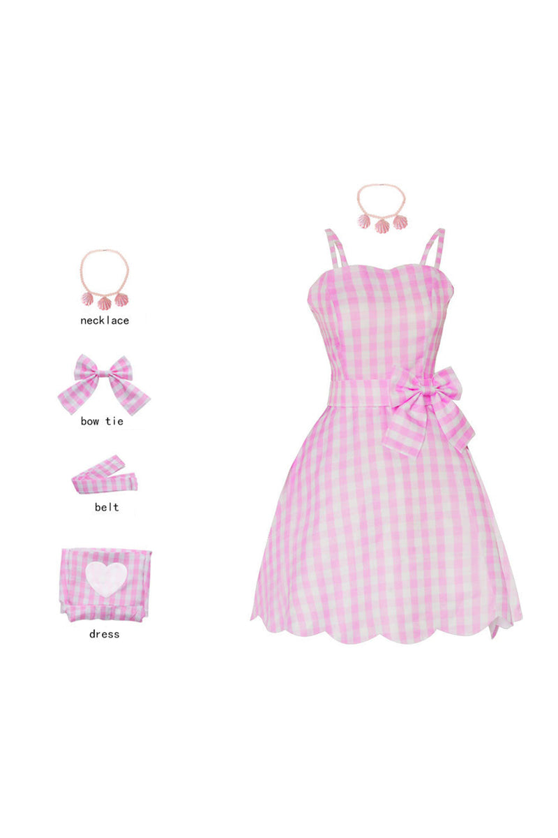 Load image into Gallery viewer, Pink Plaid Vintage 1950s Dress