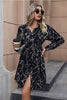 Load image into Gallery viewer, Long Sleeves Printed Casual Dress with Buttons