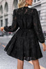 Load image into Gallery viewer, Black A Line Long Sleeves Casual Dress