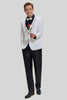 Load image into Gallery viewer, White Men&#39;s 3 Piece Shawl Lapel Prom Suits