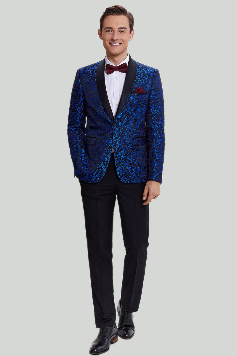 Load image into Gallery viewer, Royal Blue Shawl Lapel 2 Piece Slim fit Men&#39;s Suit