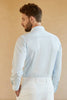 Load image into Gallery viewer, Long Sleeves Light Blue Solid Suit Shirt