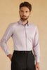 Load image into Gallery viewer, Long Sleeves Pink Solid Suit Shirt
