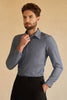 Load image into Gallery viewer, Long Sleeves Grey Men&#39;s Suit Shirt