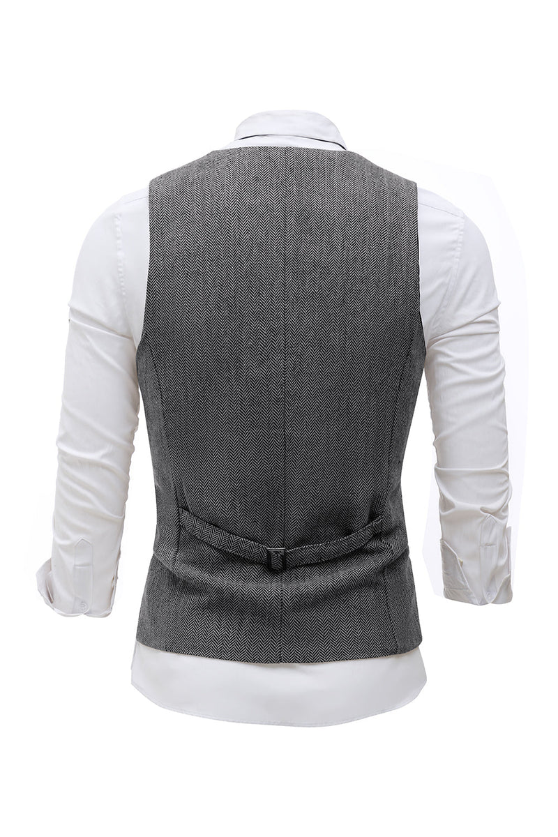 Load image into Gallery viewer, Black Single Breasted Shawl Lapel Men&#39;s Suit Vest