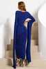 Load image into Gallery viewer, Royal Blue Sparkly Mother of the Bride Dress with Long Sleeves