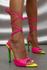 Load image into Gallery viewer, Hot Pink Strappy High Heeled Sandal