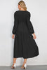 Load image into Gallery viewer, A-Line Long Sleeves Black Casual Dress