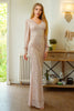Load image into Gallery viewer, Glitter Mermaid Long Sleeves Apricot Formal Dress