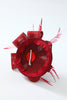 Load image into Gallery viewer, Burgundy Gatsby Headpiece With Feathers