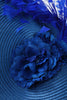 Load image into Gallery viewer, Blue Gatsby Headpiece with Flower