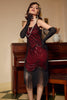 Load image into Gallery viewer, Fringed Vintage 1920s Sequin Dress