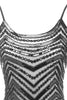 Load image into Gallery viewer, Bodycon Black Silver Sequins 1920s Dress