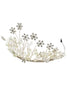 Load image into Gallery viewer, Pearl Snowflake Flower Bridal Crown