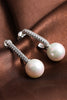 Load image into Gallery viewer, Pearl  Beading Golden Earrings