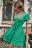 Load image into Gallery viewer, Green Vintage Summer Boho Dress