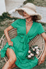 Load image into Gallery viewer, Green Vintage Summer Boho Dress