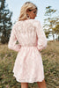 Load image into Gallery viewer, Pink Long Sleeves Summer Casual Dress