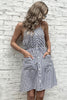 Load image into Gallery viewer, Spaghetti Straps Grey Summer Dress