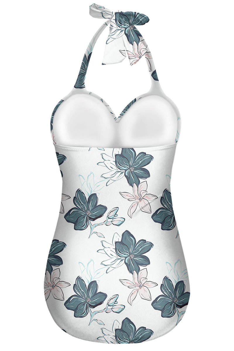 Load image into Gallery viewer, Flower One Piece Swimsuit