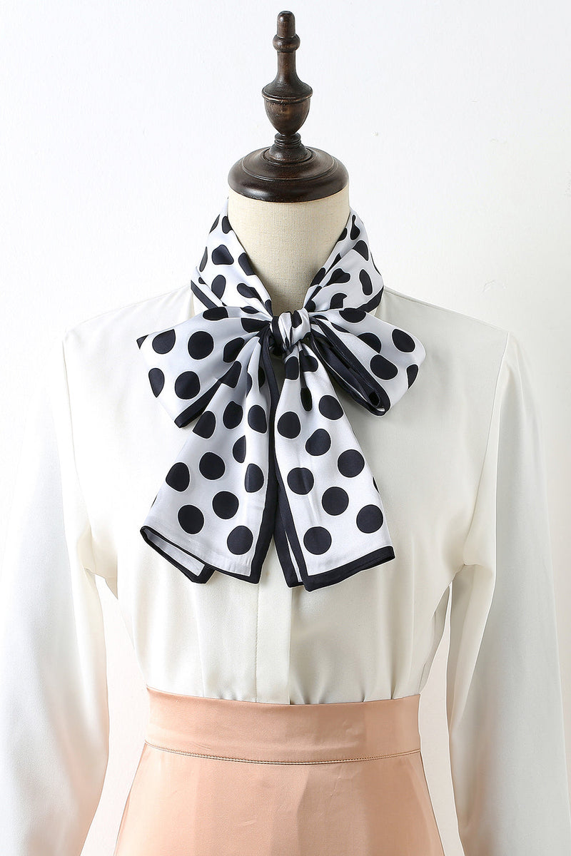 Load image into Gallery viewer, Blush Polka Dots Scarf Headpiece