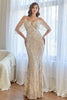 Load image into Gallery viewer, Glitter Mermaid White Sequins Prom Dress