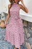 Load image into Gallery viewer, Slim Fit Halter Floral Summer Dress