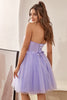 Load image into Gallery viewer, Sweetheart Purple A-Line Cocktail Dress