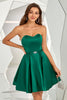 Load image into Gallery viewer, Dark Green Sweetheart A-Line Cocktail Dress