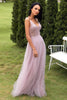 Load image into Gallery viewer, Blush Tulle &amp; Sequins Prom Dress
