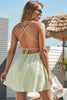 Load image into Gallery viewer, A Line Spaghetti Straps Light Green Summer Dress