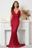 Load image into Gallery viewer, Black Backless Mermaid Prom Dress