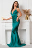 Load image into Gallery viewer, Black Backless Mermaid Prom Dress