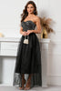 Load image into Gallery viewer, Black Sweetheart Beaded Prom Dress