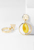 Load image into Gallery viewer, Yellow Asymmetric Statement Earrings