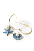 Load image into Gallery viewer, Blue Pearl Shell Earrings
