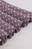 Load image into Gallery viewer, Purple Polka Dots 1950s Dress with Belt