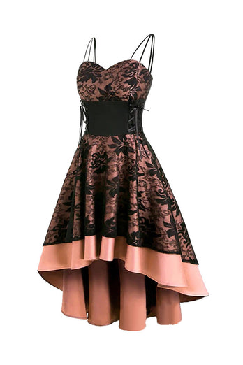Blush Lace High-low Halloween Dress